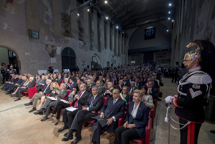 Il Il Presidente Sergio Mattarella all'Auditorium San Domenico 