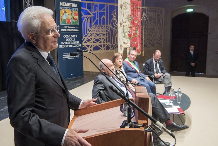 Il Presidente Sergio Mattarella alla XXV Conferenza Etica ed Economia 