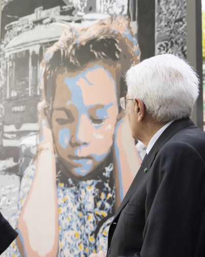 Il Presidente Sergio Mattarella alla cerimonia commemorativa dell’80° anniversario dei bombardamenti di Roma
