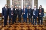 Il Presidente Mattarella incontra  il gruppo musicale dei Nomadi, in occasione del 60° anniversario di costituzione 