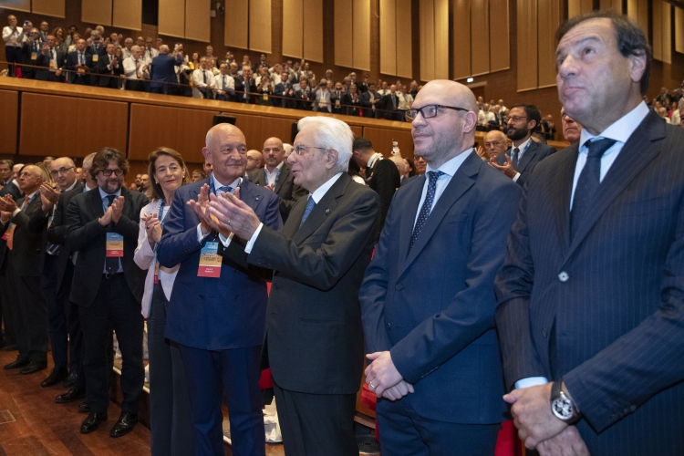 Il Presidente Sergio Mattarella all’assemblea annuale di Federcasse, in occasione del 140° anniversario della costituzione della prima Cassa Rurale Italiana
