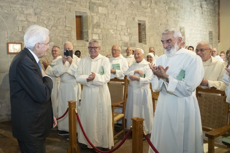Il Presidente Sergio Mattarella in occasione del convegno dal titolo “Il Codice di Camaldoli. Tra mito e storia una vicenda ricolma di futuro a ottant’anni dal convegno del luglio 1943” 
