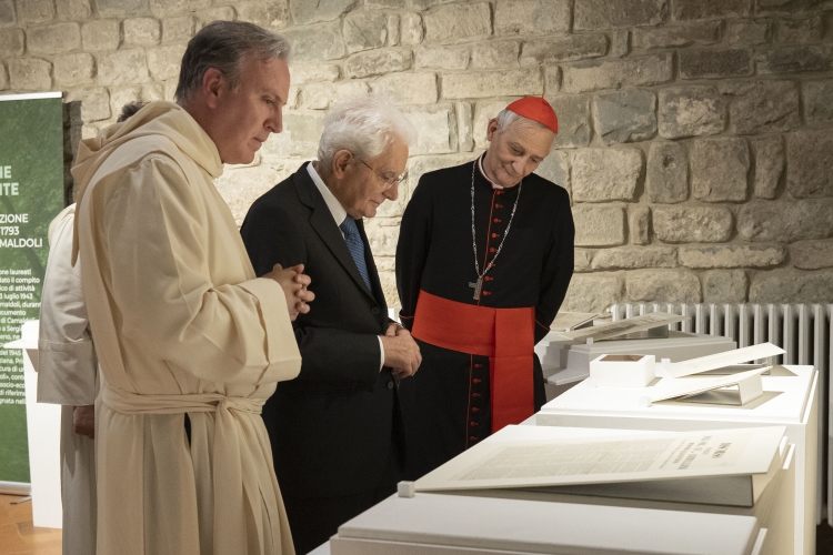 Il Presidente Sergio Mattarella in occasione del convegno dal titolo “Il Codice di Camaldoli. Tra mito e storia una vicenda ricolma di futuro a ottant’anni dal convegno del luglio 1943” 
