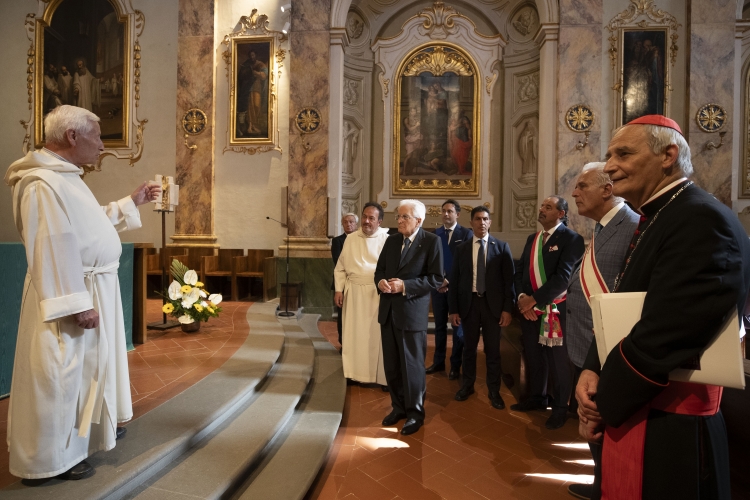 Il Presidente Sergio Mattarella in occasione del convegno dal titolo “Il Codice di Camaldoli. Tra mito e storia una vicenda ricolma di futuro a ottant’anni dal convegno del luglio 1943” 
