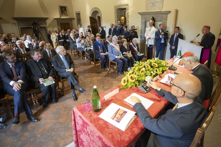 Il Presidente Sergio Mattarella in occasione del convegno dal titolo “Il Codice di Camaldoli. Tra mito e storia una vicenda ricolma di futuro a ottant’anni dal convegno del luglio 1943” 
