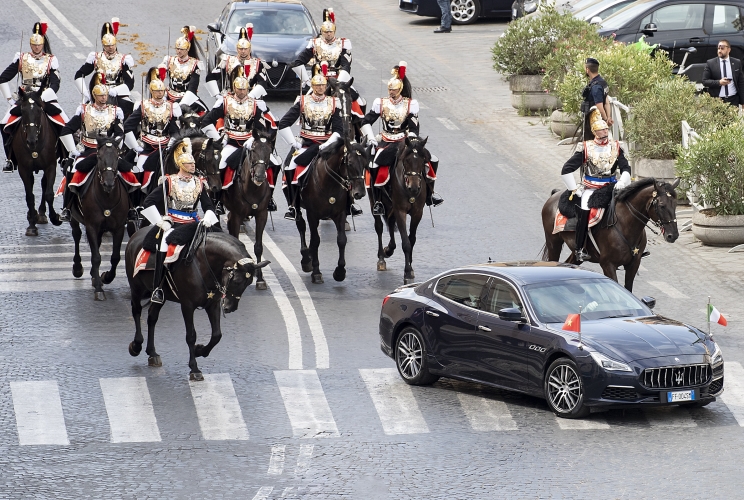 Il Presidente della Repubblica Socialista del Vietnam  Võ Văn Thưởng e consorte arrivano al Quirinale,in visita di Stato
