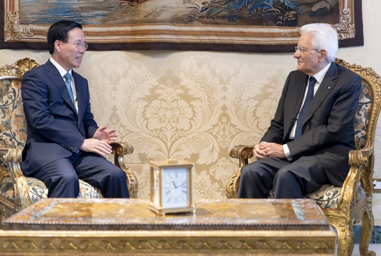 Il Presidente della Repubblica Sergio Mattarella con Võ Văn Thưởng Presidente della Repubblica Socialista del Vietnam,in visita di Stato
