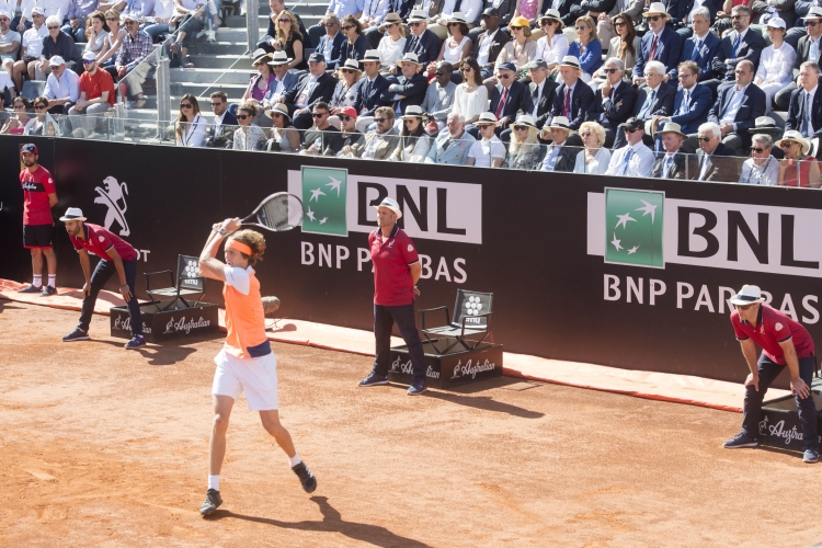 Il Presidente Sergio Mattarella alla finale singolo-maschile di tennis 
