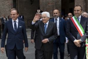 Il Presidente della Repubblica Sergio Mattarella a Torino presso il Polo del 900 per l'incontro sul tema "memoria, futuro e partecipazione"