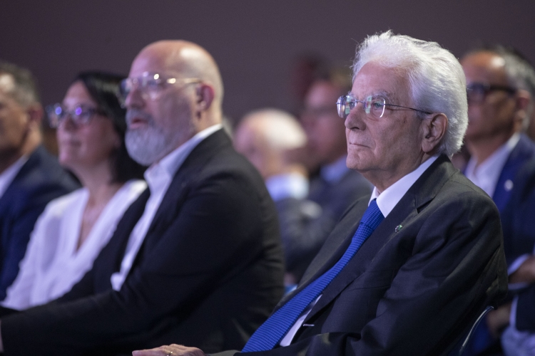 Il Presidente Sergio Mattarella alla giornata conclusiva della 44a edizione del Meeting per l’amicizia fra i popoli 
