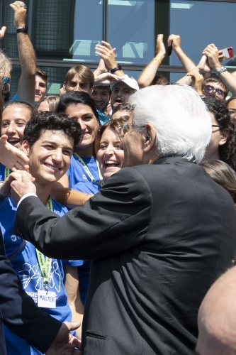 Il Presidente Sergio Mattarella alla giornata conclusiva della 44a edizione del Meeting per l’amicizia fra i popoli 
