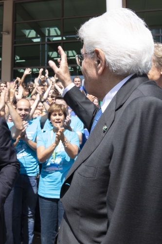 Il Presidente Sergio Mattarella alla giornata conclusiva della 44a edizione del Meeting per l’amicizia fra i popoli 
