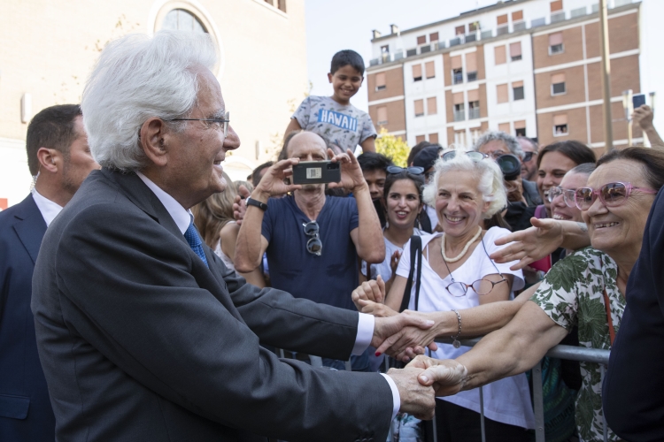 Il Presidente Sergio Mattarella ad Argenta in occasione dell’anniversario della morte di don Giovanni Minzoni