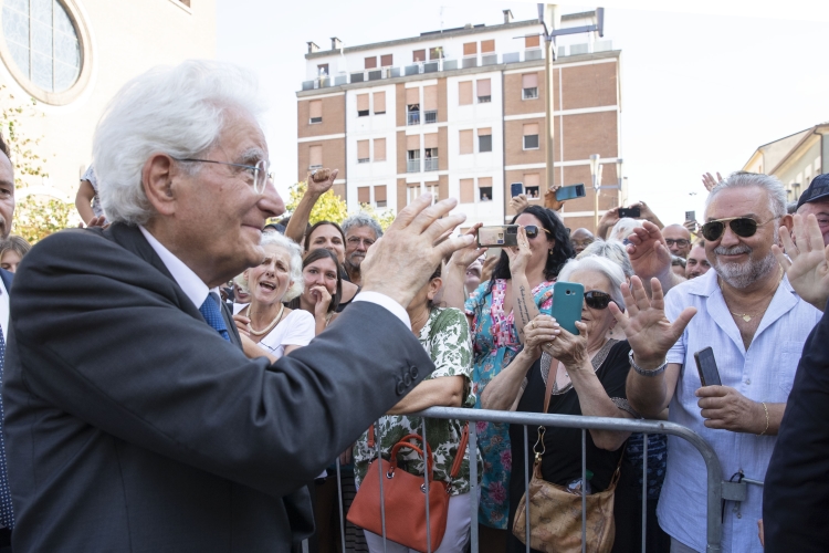 Il Presidente Sergio Mattarella ad Argenta in occasione dell’anniversario della morte di don Giovanni Minzoni
