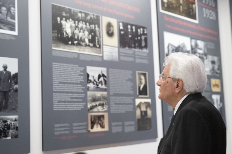 Il Presidente Sergio Mattarella in occasione della visita al Museo della Casa Valdese 