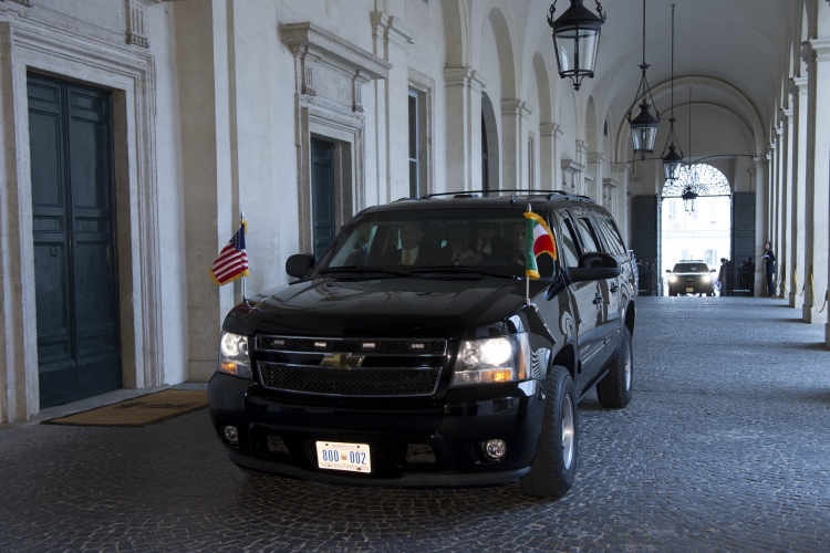 Arrivo al Quirinale del Presidente degli Stati Uniti d’America, Donald J. Trump