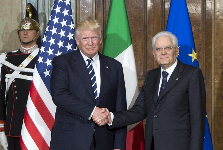 Il Presidente della Repubblica Sergio Mattarella con il Presidente degli Stati Uniti d’America, 