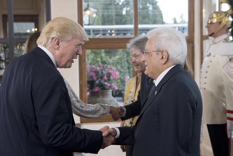 Il Presidente Sergio Mattarella con il Presidente gli Stati Uniti d’America Donald J. Trump 