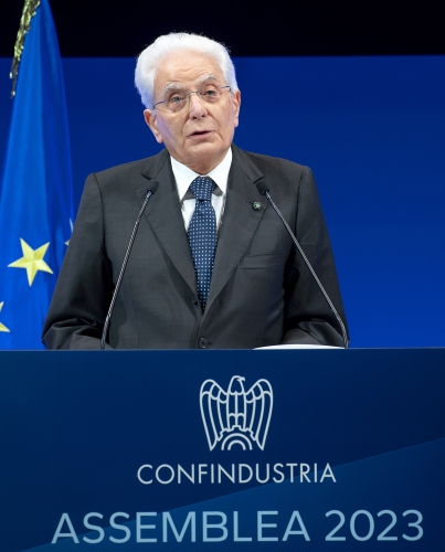 Il Presidente Sergio Mattarella all’Assemblea Generale di Confindustria