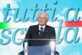 Il Presidente della Repubblica Sergio Mattarella in occasione della cerimonia di inaugurazione dell'anno accademico 2023/2024