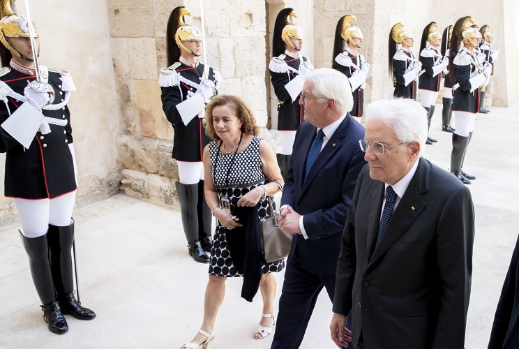Il Presidente della Repubblica Sergio Mattarella con il Presidente della Repubblica Federale di Germania Frank-Walter Steinmeier 