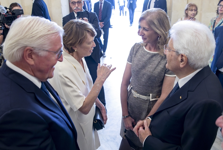 Il Presidente della Repubblica Sergio Mattarella alla consegna dei "Premio dei Presidenti"