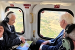 Il Presidente Mattarella e il Presidente della Repubblica Federale di Germania sorvolano le zone interessate dagli incendi.