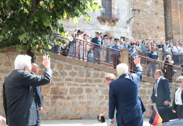 Il Presidente Sergio Mattarella con il Presidente della Repubblica Federale di Germania Frank-Walter Steinmeier visitano l’Associazione Don Bosco 2000