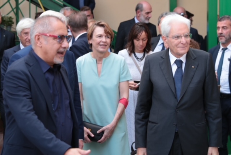 Il Presidente Sergio Mattarella con il Presidente della Repubblica Federale di Germania Frank-Walter Steinmeier visitano l’Associazione Don Bosco 2000