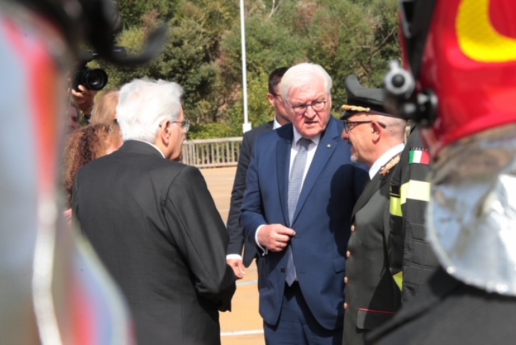 Il Presidente Sergio Mattarella con il Presidente della Repubblica Federale di Germania Frank-Walter Steinmeier visitano l’Associazione Don Bosco 2000