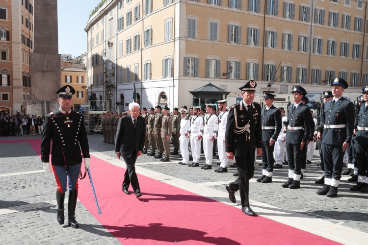 Il Presidente della Repubblica Sergio Mattarella alle Esequie di Stato con commemorazione del Presidente Emerito della Repubblica Giorgio Napolitano a Montecitorio
