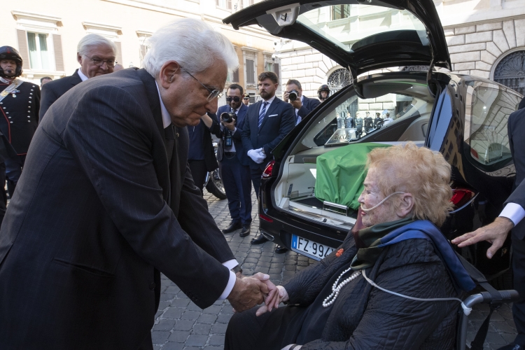 Il Presidente della Repubblica Sergio Mattarella alle Esequie di Stato civili con cerimonia di commemorazione del Presidente Emerito della Repubblica Giorgio Napolitano  
