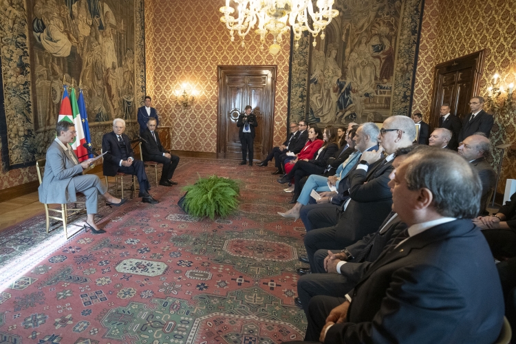 Il Presidente della Repubblica Sergio Mattarella incontra una delegazione del personale Sanitario, Socio Sanitario, Assistenziale e del volontariato
