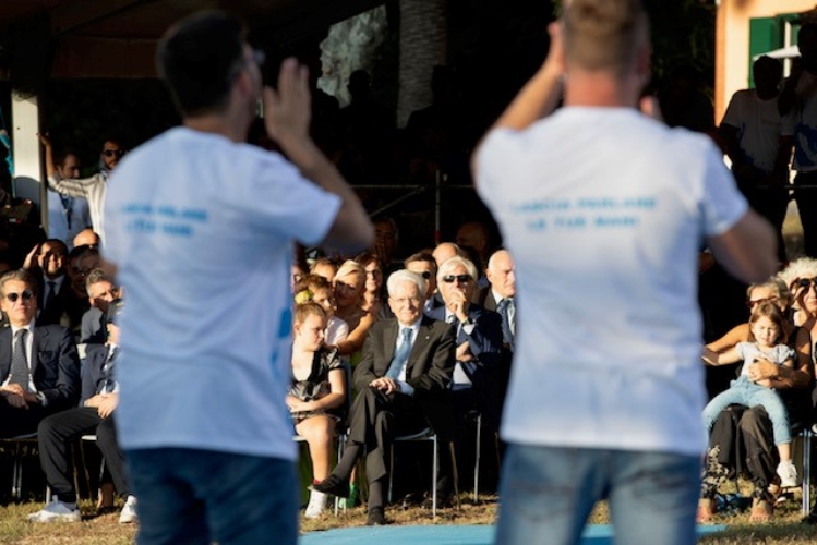 Il Presidente della Repubblica Sergio Mattarella in occasione dell’intervento alla cerimonia di chiusura delle iniziative di carattere sociale