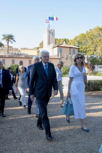 Il Presidente della Repubblica Sergio Mattarella in occasione dell’intervento alla cerimonia di chiusura delle iniziative di carattere sociale