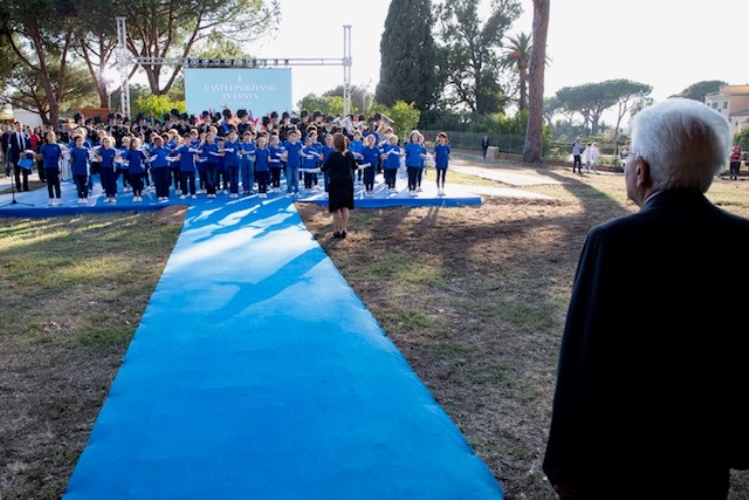 Il Presidente della Repubblica Sergio Mattarella in occasione dell’intervento alla cerimonia di chiusura delle iniziative di carattere sociale