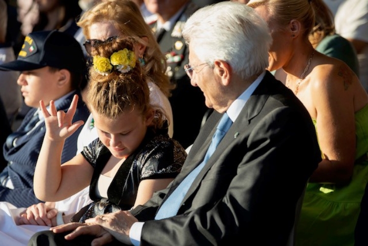 Il Presidente della Repubblica Sergio Mattarella in occasione dell’intervento alla cerimonia di chiusura delle iniziative di carattere sociale