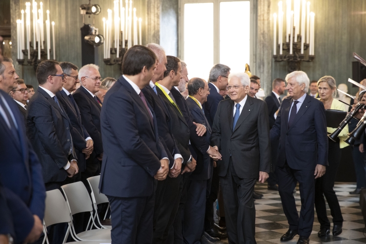 Il Presidente della Repubblica Sergio Mattarella a Palazzo Reale,di Torino,in occasione della seconda edizione de “L’Italia delle Regioni – Festival delle Regioni e delle Province autonome” 
