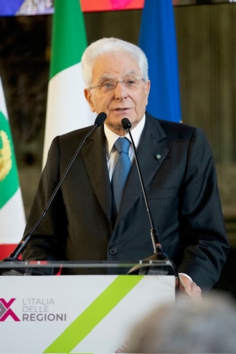 Il Presidente della Repubblica Sergio Mattarella in occasione della seconda edizione de “L’Italia delle Regioni – Festival delle Regioni e delle Province autonome” 