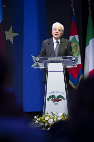 Il Presidente della Repubblica Sergio Mattarella in occasione della 36ª Assemblea annuale delle Province d’Italia
