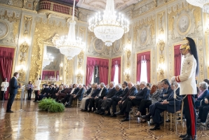 Il Presidente Sergio Mattarella in occasione della cerimonia di consegna dei Premi “Presidente della Repubblica” per gli anni 2020 e 2021 dell’Accademia Nazionale dei Lincei, dell’Accademia Nazionale di San Luca e dell’Accademia Nazionale di Santa Cecilia