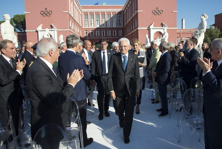 Il Presidente Sergio Mattarella al Foro Italico
