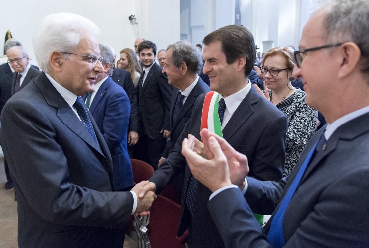 Il Presidente Sergio Mattarella alla cerimonia celebrativa dei 450 anni della fondazione del Collegio Ghislieri 