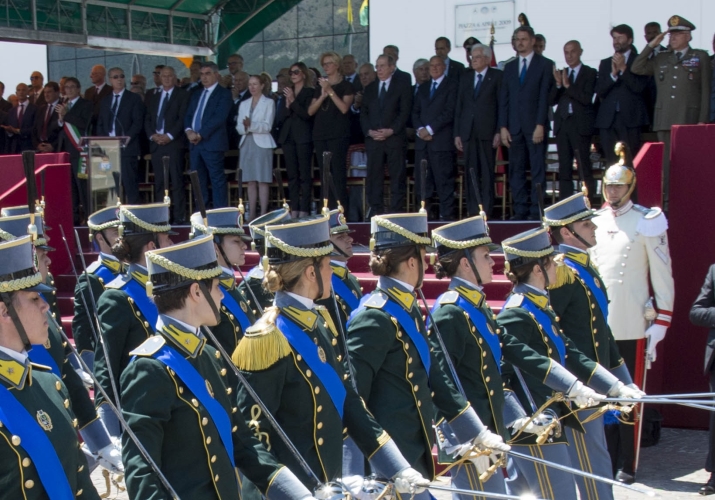 Mattarella alla cerimonia del 243° anniversario di fondazione della Guardia di Finanza