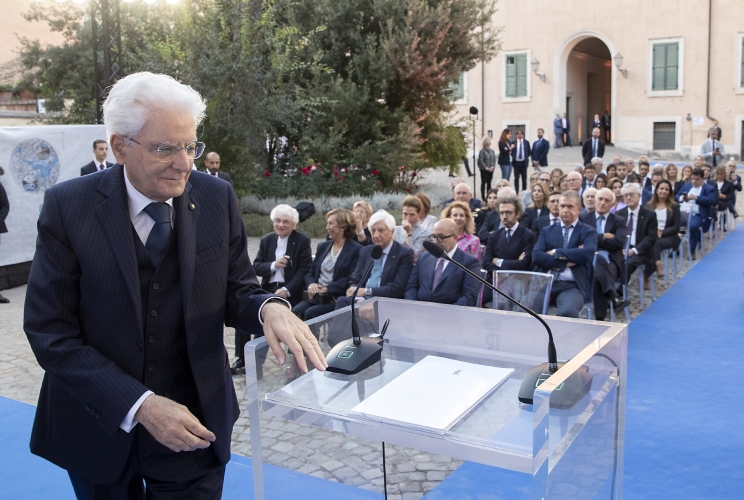 Il Presidente Sergio Mattarella all'inaugurazione del cantiere della nuova sede della Biblioteca Nazionale di Archeologia e Storia dell’Arte di Roma