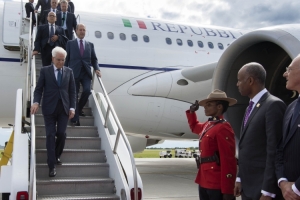 Il Presidente Sergio Mattarella al suo arrivo ad Ottawa per la Visita di Stato in Canada