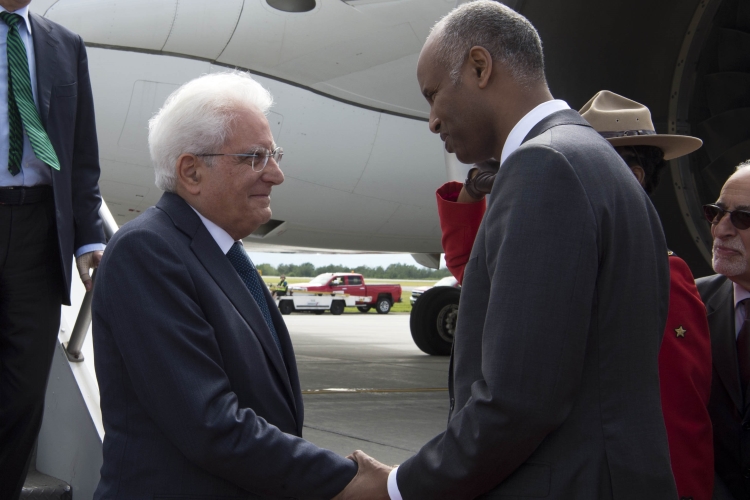 Il Presidente Sergio Mattarella al suo arrivo ad Ottawa per la Visita di Stato in Canada