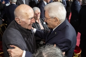 Il Presidente Sergio Mattarella alla cerimonia commemorativa dell’80° anniversario del rastrellamento degli Ebrei di Roma