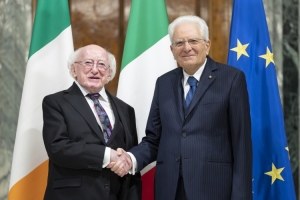 Il Presidente Mattarella incontra il Presidente d'Irlanda, S.E. il Signor Michael D. Higgins