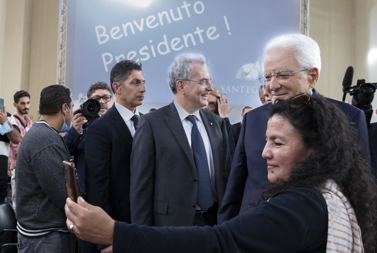 Il Presidente Sergio Mattarella visita la “Casa dell’Amicizia” della comunità di Sant’Egidio